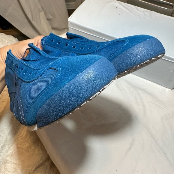 New Onitsuka Tiger Mexico 66 Slip on sneaker shoe women 9 blue peach pink teal 9 - Picture 14 of 16